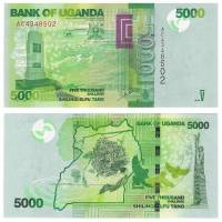 (2010) Банкнота Уганда 2010 год 5 000 шиллингов "Птицы"   UNC