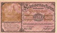 (№1920) Банкнота Австрия 1920 год "20 Heller"