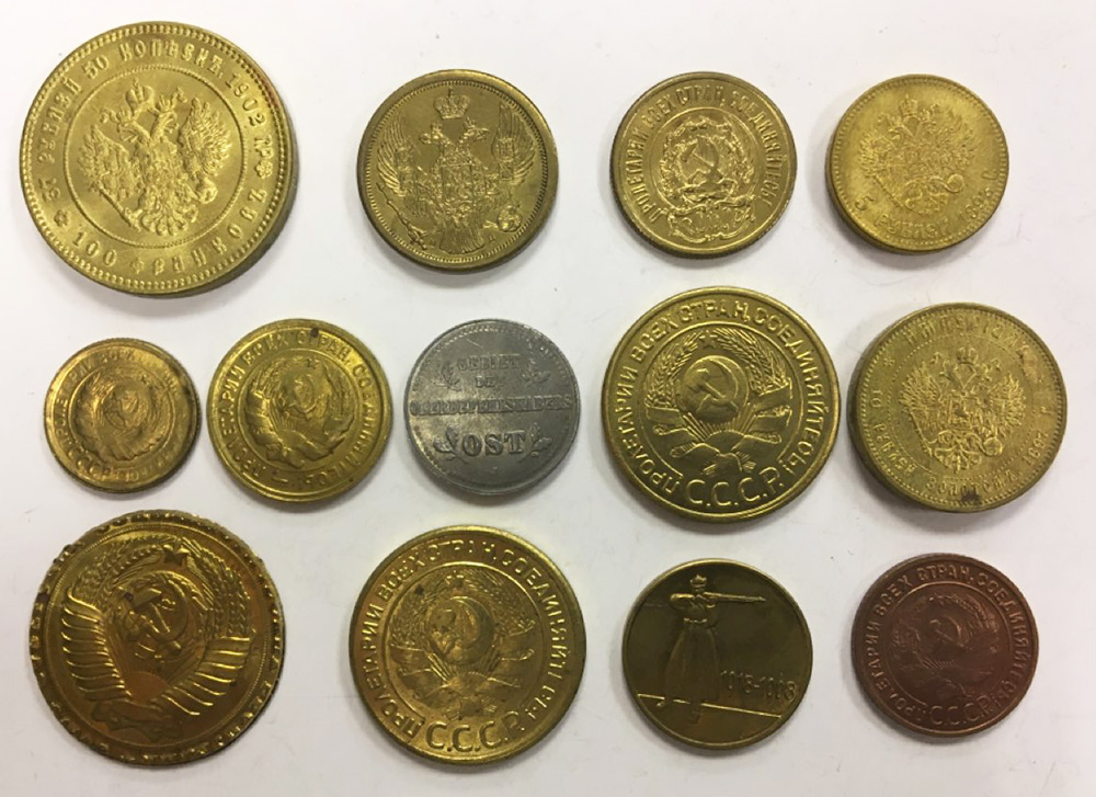 Набор копий монет, 13 шт.