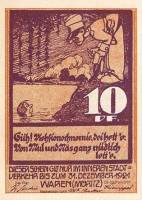 (№1921) Банкнота Германия 1921 год "10 Pfennig"