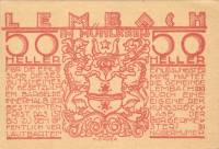 (№1920) Банкнота Австрия 1920 год "50 Heller"