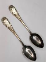 Ложки столовые 2 шт Кольчугино мельхиор 40 лет Октября