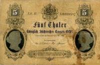 (№1867P-S630) Банкнота Германия 1867 год "5 Thaler"