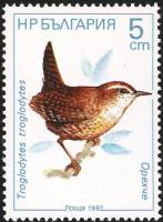 (1987-072) Марка Болгария "Крапивник"   Птицы III Θ