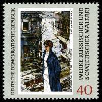 (1969-104) Марка Германия (ГДР) "Л. В. Кубичек"    Картины III O