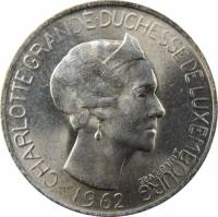 () Монета Люксембург 1962 год 5  ""   Медь-Никель  UNC