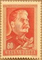 (1949-032) Марка Венгрия "И.В. Сталин (Красная)"    И.В. Сталин. 70 лет со дня рождения III Θ