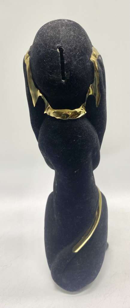 Копилка Обезьяна керамика позолота флокирование 42 см 