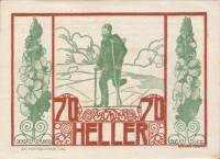 (№1920) Банкнота Австрия 1920 год "70 Heller"