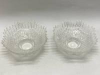 Набор салатников круглых 25 см хрусталь СССР, 2 шт