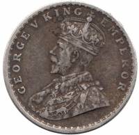 () Монета Индия 1916 год   ""   Серебро (Ag)  XF