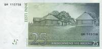 (,) Банкнота Эстония 2002 год 25 крон "Антон Хансен Таммсааре"   UNC