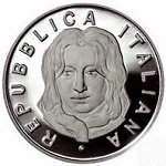 () Монета Италия 2008 год 5 евро ""  Биметалл (Серебро - Ниобиум)  AU