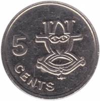 (№1987km26) Монета Соломоновы Острова 1987 год 5 Cents (немагнитных)