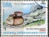 (1986-066) Марка Куба "Керамический кувшин"    История Латинской Америки III O