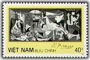 (1987-092) Марка Вьетнам &quot;Герника&quot;    Картины Пикассо III Θ