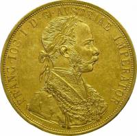 (№1872km2276) Монета Австрия 1872 год 4 Ducats