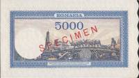 (,) Банкнота Румыния 1944 год 5 000 лей    UNC