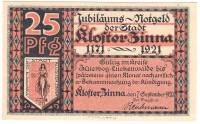 () Банкнота Германия (Веймар) 1921 год 0,25  ""   VF