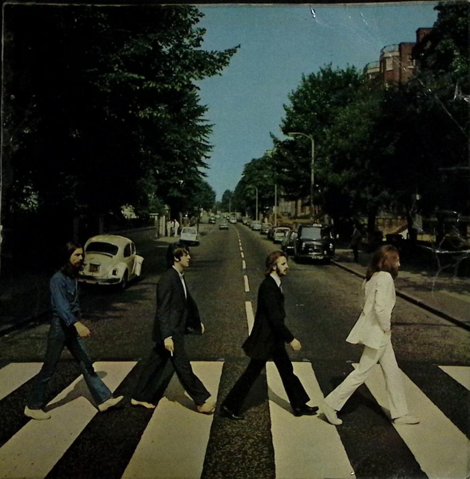 Пластинка виниловая Битлз Abbey Road АнТроп 300 мм. (Сост. на фото)