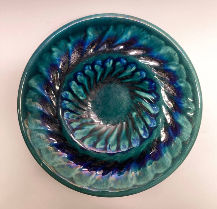 Блюдо, ЗИК Конаково, обливная керамика