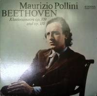 Пластинка виниловая Л. Бетховен Сонаты для фортепиано ми мажор op. 109, 110 ETERNA 300 мм. Excellent