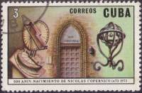 (1973-036) Марка Куба "Инструменты"    500 лет со дня рождения Коперника II Θ