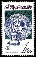 (1977-032) Марка Чехословакия "Декоративное Блюдо" ,  III Θ