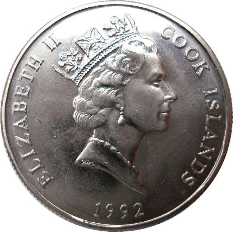 () Монета Острова Кука 1988 год 500  &quot;&quot;    AU