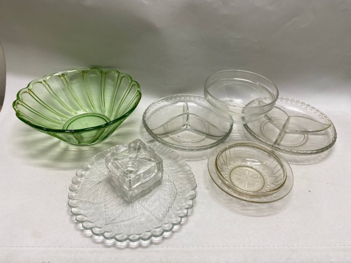 Посуда столовая стекло, салатники, минажницы