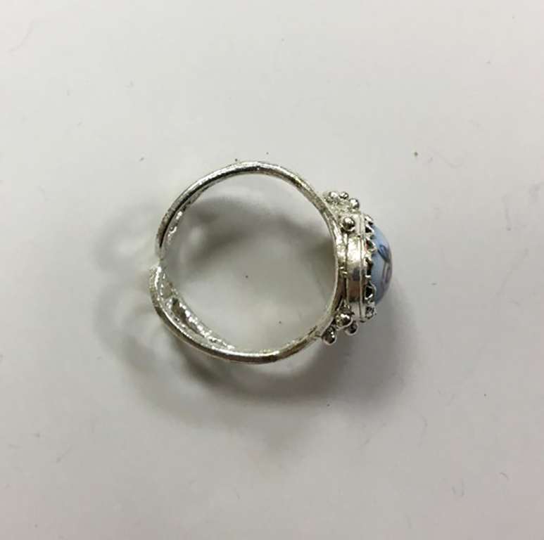 Перстень "Финифть", серебрение (сост. на фото)