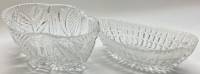 Салатники овальные хрусталь СССР 2 шт