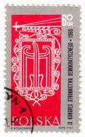 (1969-009) Марка Польша "Стилизованный орел"   9-й конгресс демократической партии Польши III Θ