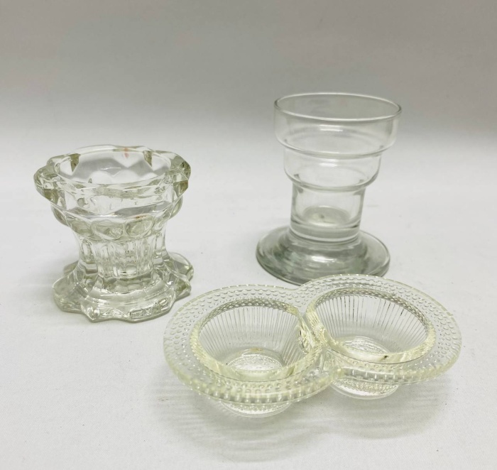 Подсвечники 3 шт стекло