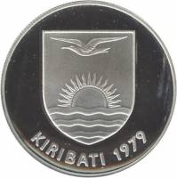 () Монета Кирибати 1979 год 5  ""   Биметалл (Серебро - Ниобиум)  UNC