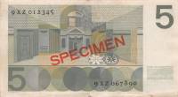 (№1966P-90s) Банкнота Нидерланды 1966 год "5 Gulden"