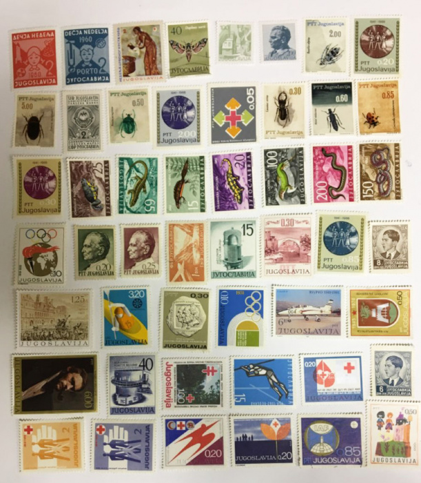 (Смесь годов--) Набор марок Югославия &quot;50 шт.&quot;  Негашеные  , III O