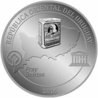 () Монета Уругвай 2016 год 1000 песо ""   Биметалл (Серебро - Ниобиум)  UNC