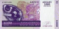 (,) Банкнота Мадагаскар 2004 год 1 000 ариари "Лемур"   UNC