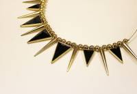 Колье "Ночь", металл, пластик (состояние на фото)