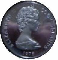(№1978km3a) Монета Острова Кука 1978 год 5 Cents (250-летие Джеймса Кука)