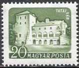 (1960-002) Марка Венгрия "Тата"    Замки (Стандартный выпуск) II Θ