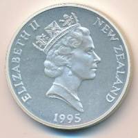 (№1995km100) Монета Новая Зеландия 1995 год 20 Dollars (Салют отвагу)