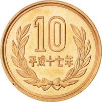 () Монета Япония 1989 год 100  ""   Алюминиево-Никелево-Бронзовый сплав (Al-Ni-Br)  UNC