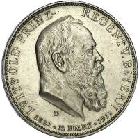 () Монета Германия (Империя) 1911 год 5  ""   Биметалл (Серебро - Ниобиум)  UNC