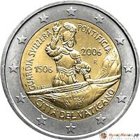 (03) Монета Ватикан 2006 год 2 евро "500 лет швейцарской гвардии"   Буклет