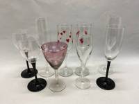 Бокалы стекло 9 шт, разной формы