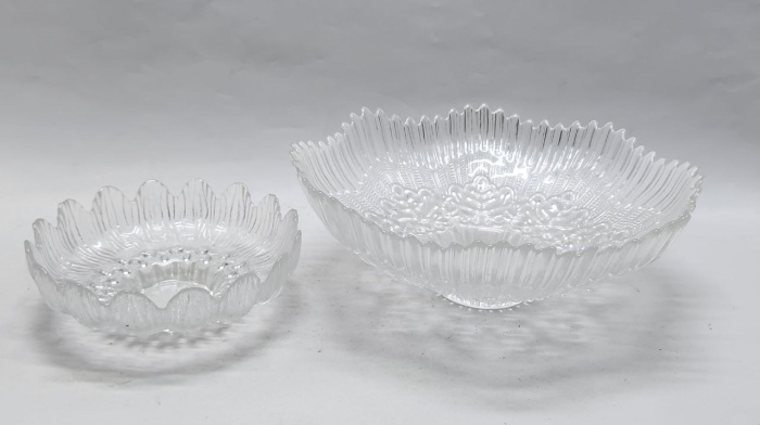 Салатник Фруктовница 2 шт красивые стекло 