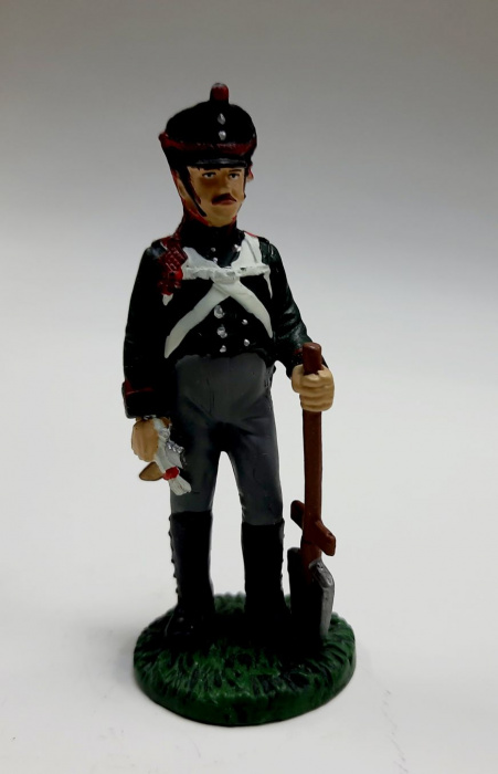 Оловянный солдатик &quot;Рядовой 2-го пионерского полка,1812 г.&quot;