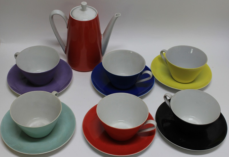 Набор стаканов "Осень",  некомплект, стекло, 5 шт., СССР (сост. на фото)